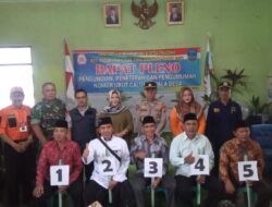 Rapat Pleno Pengundian Penetapan Dan Pengumuman Nomor Urut Calon Kepala Desa Paledah Kecamatan Padaherang