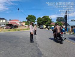 Sat Lantas Polres Toba Laksanakan Giat Gatur Lalin Pada Pagi Hari