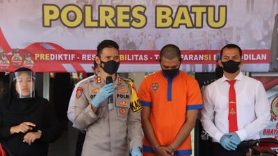 Polres Batu Berhasil Amankan Pelaku Penggelapan 6 Mobil Rental