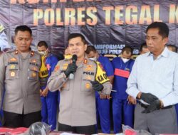 Dalam Waktu 2 Bulan, 16 Kasus Tindak Pidana Berhasil Diungkap oleh Satreskrim Polres Tegal Kota