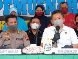 Komitmen Berantas Narkoba, Ditresnarkoba Polda Jateng Musnahkan 3,4 Kg Barang Bukti Sabu Jaringan Internasional