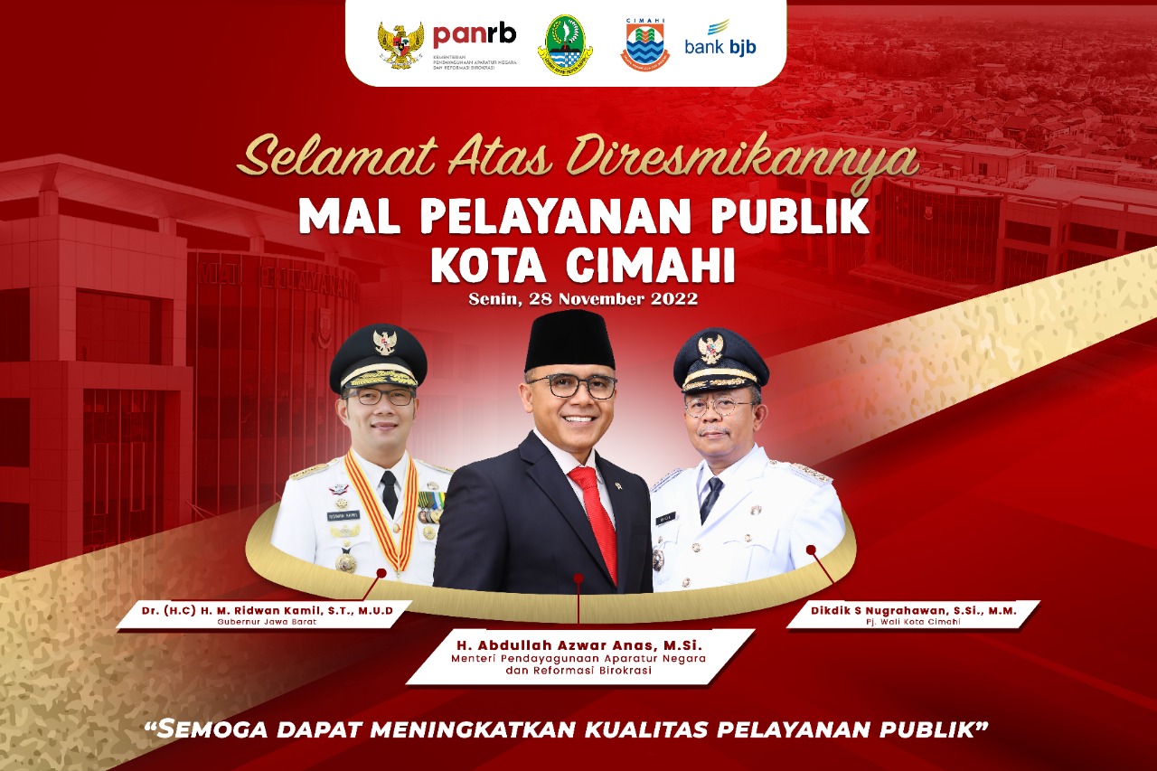 Selamat Atas Diresmikannya MAL PELAYANAN PUBLIK KOTA CIMAHI - Gapura News