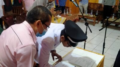 KIKI AKBAR WIJAKSONO Dilantik Menjadi Kepala Desa ( PAW ) Desa Kamarung Sisa Masa Jabatan 2018 – 2024