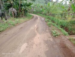 Jalan Menuju Pagelaran Seni dan Budaya Geo Theatter Kondisinya Mengkhawatirkan