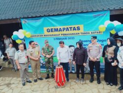 Kapolres Sumedang Hadiri Kegiatan Gerakan Masyarakat Pemasangan Tanda Batas (Gemapatas) Di Rancakalong