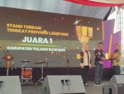 Tulang Bawang Raih Juara 1 Kategori Stand Terbaik Tingkat Provinsi Lampung Pada TGTN XXVI 2023