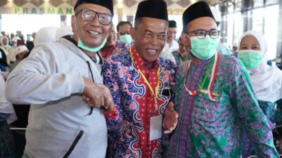 Suka Cita Kang Jimat Sambut Kepulangan Jamaah Haji, Tak Henti Memohon Doa Bagi Kesejahtetaan Subang