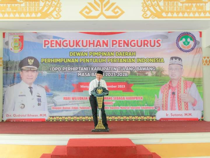 Pj Bupati Tulang Bawang Hadiri Acara Pengukuhan Pengurus Perhiptani