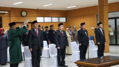 Lantik Empat Pejabat Tinggi Baru, Ini Pesan Pj Wali Kota Cimahi 