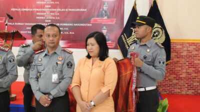 Kepala Lembaga Pemasyarakatan Kelas IIB Siborongborong Tapanuli Utara Resmi Berganti.