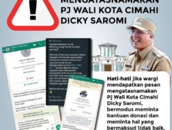 Pemkot Cimahi Minta Masyarakat Waspada Terhadap Penipuan yang Mencatut Nama Pejabat