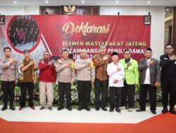 Polda Jateng Gelar Deklarasi Damai: Satgas Cooling System Bersama Masyarakat untuk Pemilu 2024 Aman dan Terkendali