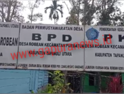 Kepala Desa Robean Kecamatan Purbatua Tapanuli Utara Diduga Tidak Paham UU NO 24 Tahun 2009