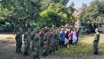 Danramil 1009/Tomo Kodim 0610/Sumedang Kapten Inf Wawan Rahmat Senjaya Beserta Anggota Koramil 1007/Congeang Anggota Koramil 1013/Jati Gede Laksanakan Kegiatan Pemasangan Mesin Pompa Air