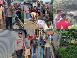 Polsek Sukaraja Bersama Team Identifikasi Polres Bogor Tindak Lanjuti Cek Olah TKP Penemuan Jasad Bayi di Aliran Kali Ciluer Sukaraja