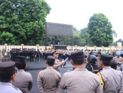 POLRES BOGOR GELAR APEL PAM MALAM TAKBIR IDUL FITRI 1445 H