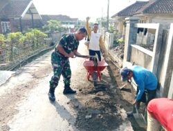 Babinsa Desa Jambu Koramil 1007/Congeang Kodim 0610/Sumedang Laksanakan Karya Bhakti