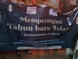 Meriahkan Tahun Baru Islam 1446 H, Forum Rampes Serta Dinda Jaya Broiler (DJB) Berpawai Obor