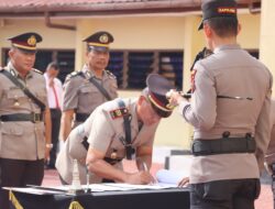 Kapolres Taput Pimpin Sertijab 5 Pejabat Polres.