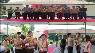 Kodim 0610/Sumedang Dilaksanakan Kegiatan Penutupan Lomba Ketangkasan Pramuka.