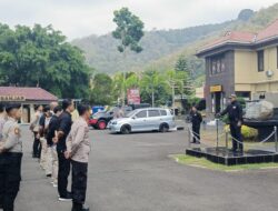 Polres Banjar Tugaskan Personel Untuk Pengawalan Untuk Keamanan Paslon Walikota Dan Wakil Walikota Banjar