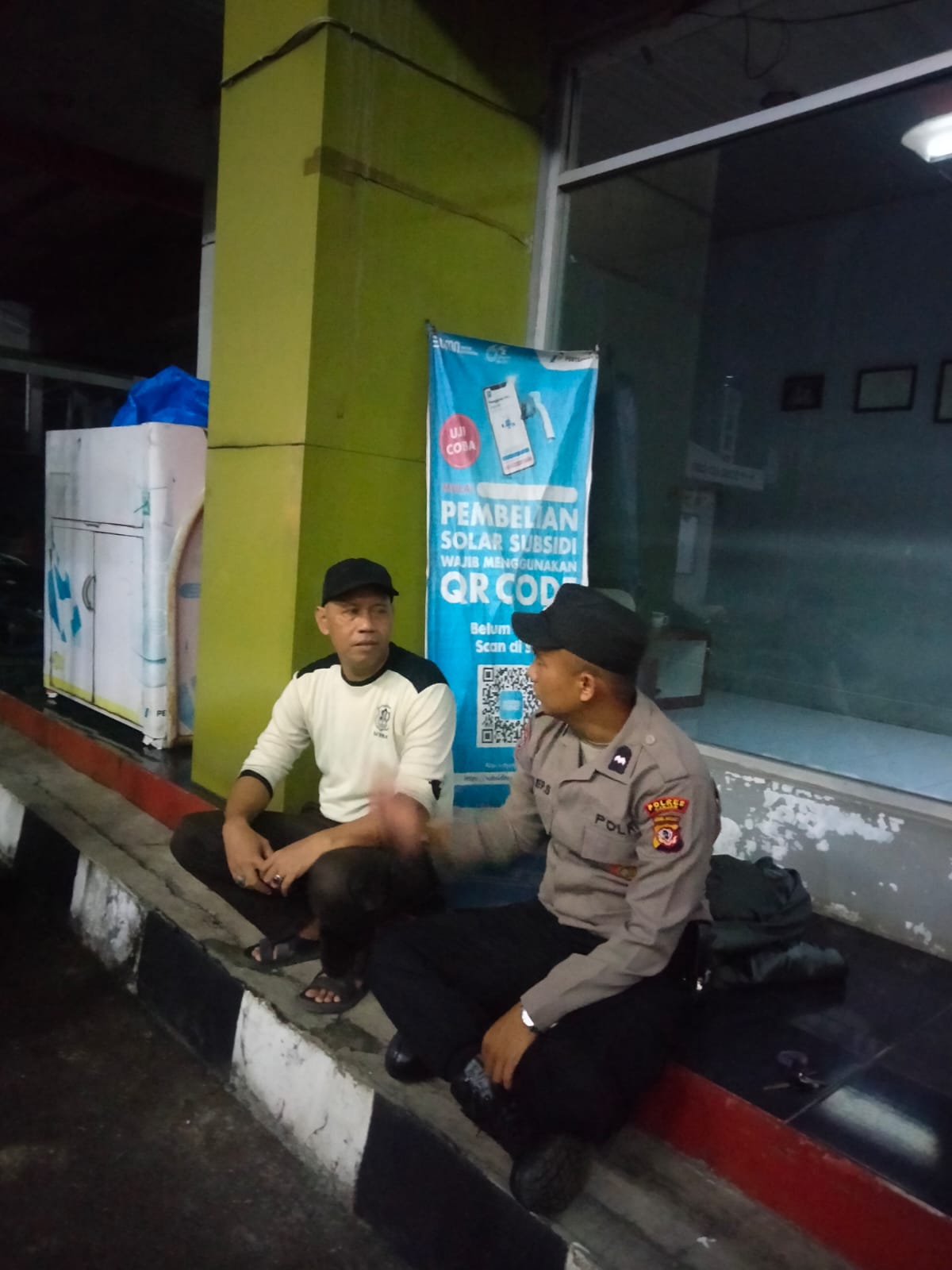 Binkamsa Polres Banjar Gelar Silaturahmi dan Penyuluhan Rutin ke Satpam SPBU Gradu