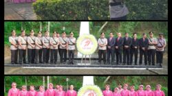 Polres Banjar Menggelar Upacara Ziarah di Taman Makam Pahlawan Menjelang Peringatan HUT Bhayangkara ke-79