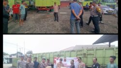 Polres Banjar Menggelar Sosialisasi ODOL dan Memberikan Bansos ke Sopir Truk Dalam Rangka HUT Bhayangkara ke-79
